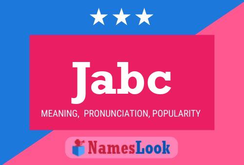 ملصق اسم Jabc