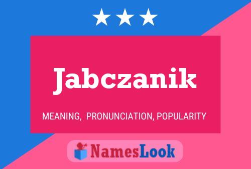 ملصق اسم Jabczanik