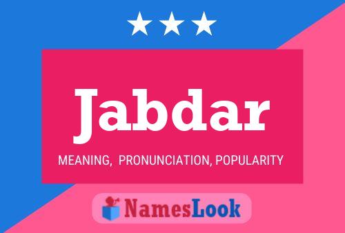 ملصق اسم Jabdar