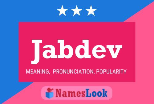 ملصق اسم Jabdev