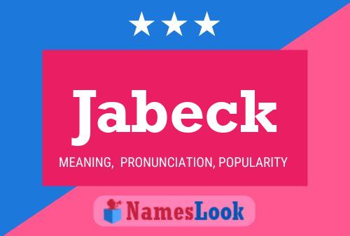 ملصق اسم Jabeck