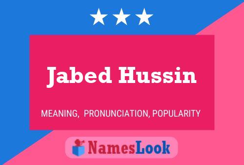 ملصق اسم Jabed Hussin