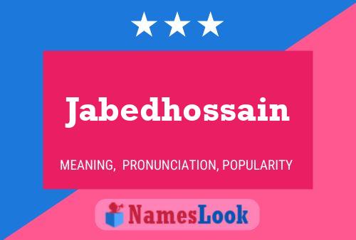 ملصق اسم Jabedhossain