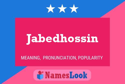 ملصق اسم Jabedhossin