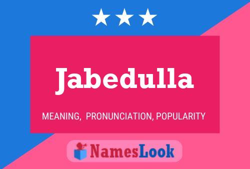 ملصق اسم Jabedulla