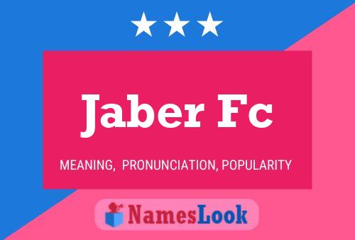 ملصق اسم Jaber Fc