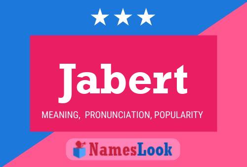 ملصق اسم Jabert