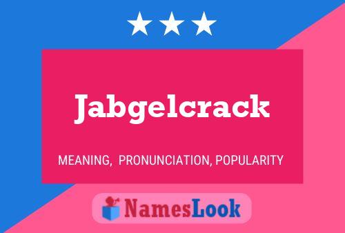 ملصق اسم Jabgelcrack