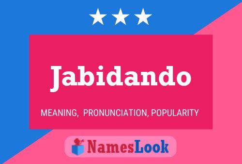 ملصق اسم Jabidando