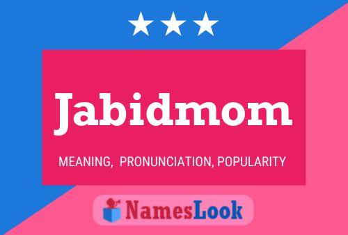 ملصق اسم Jabidmom