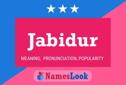 ملصق اسم Jabidur