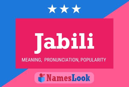 ملصق اسم Jabili