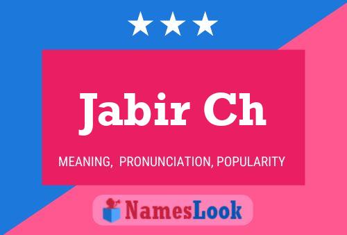 ملصق اسم Jabir Ch