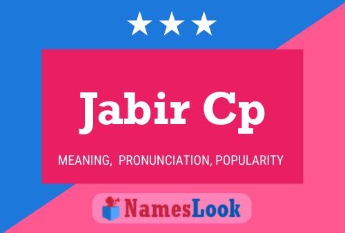 ملصق اسم Jabir Cp