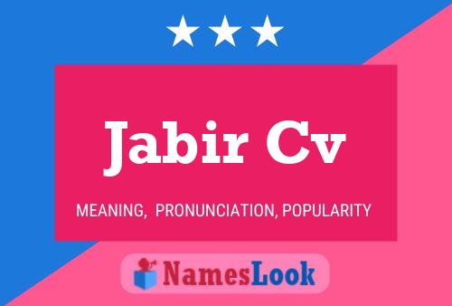 ملصق اسم Jabir Cv