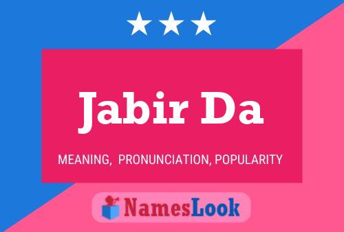 ملصق اسم Jabir Da