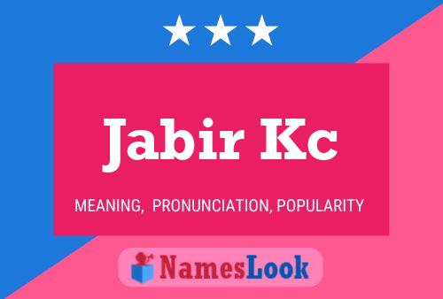 ملصق اسم Jabir Kc