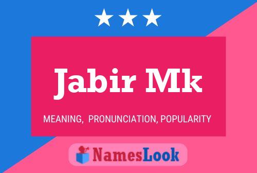 ملصق اسم Jabir Mk