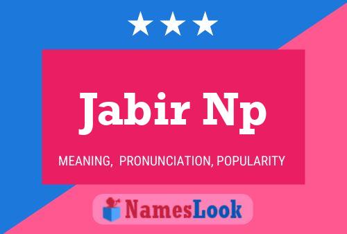 ملصق اسم Jabir Np