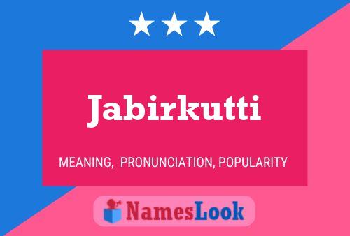 ملصق اسم Jabirkutti