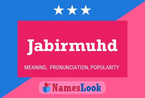 ملصق اسم Jabirmuhd