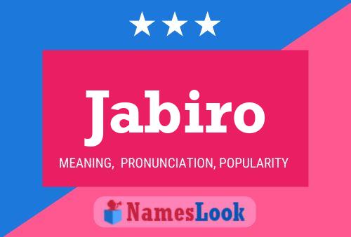 ملصق اسم Jabiro