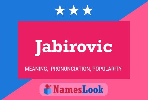 ملصق اسم Jabirovic