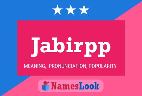 ملصق اسم Jabirpp