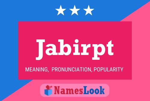 ملصق اسم Jabirpt