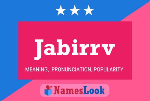 ملصق اسم Jabirrv