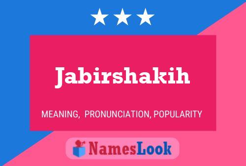 ملصق اسم Jabirshakih