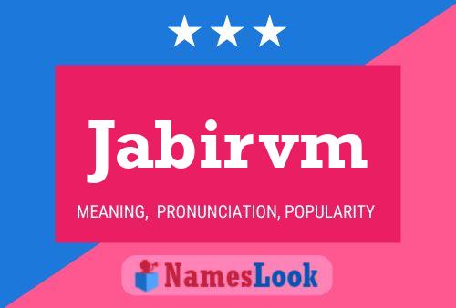 ملصق اسم Jabirvm