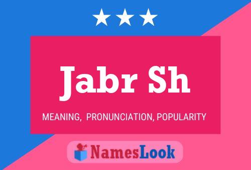 ملصق اسم Jabr Sh