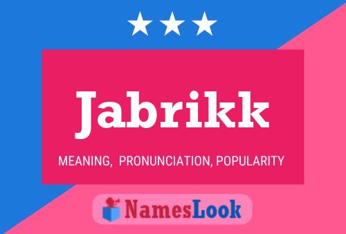 ملصق اسم Jabrikk