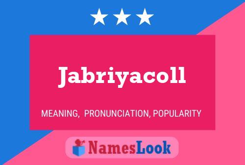 ملصق اسم Jabriyacoll