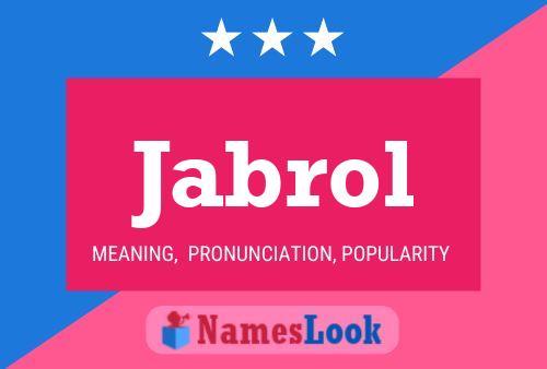 ملصق اسم Jabrol