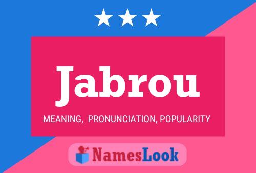 ملصق اسم Jabrou