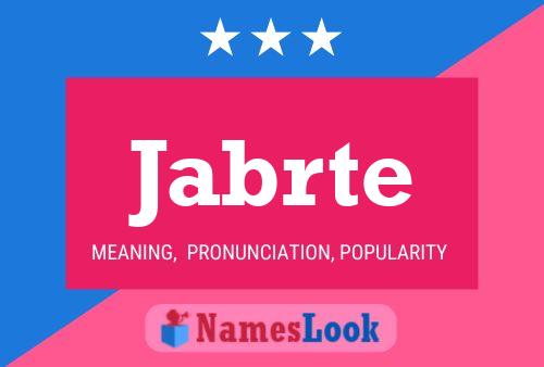 ملصق اسم Jabrte