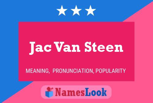 ملصق اسم Jac Van Steen