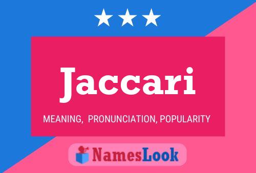 ملصق اسم Jaccari