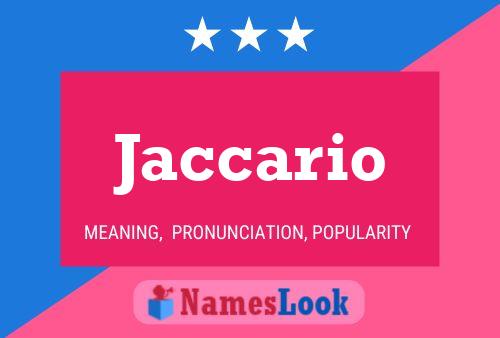 ملصق اسم Jaccario