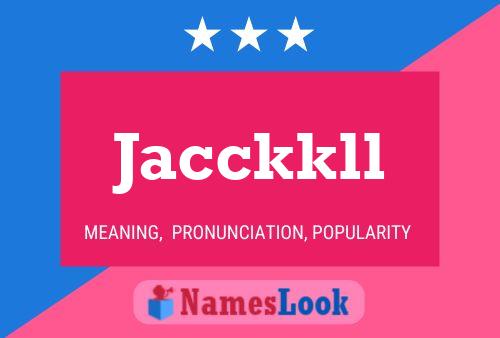 ملصق اسم Jacckkll