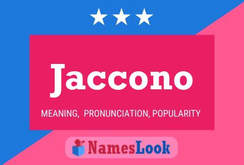 ملصق اسم Jaccono