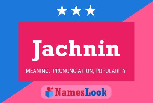 ملصق اسم Jachnin