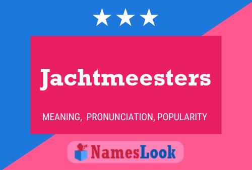 ملصق اسم Jachtmeesters