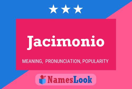 ملصق اسم Jacimonio