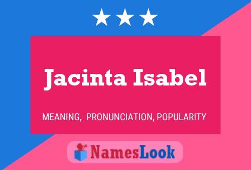 ملصق اسم Jacinta Isabel