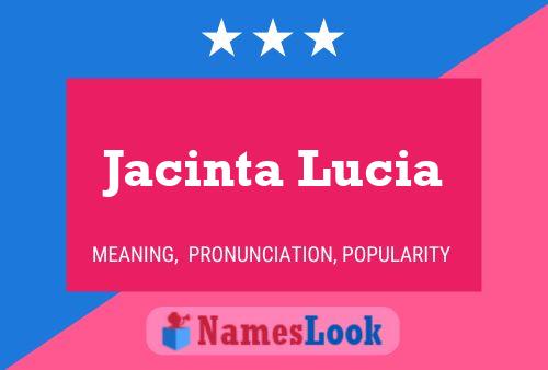 ملصق اسم Jacinta Lucia