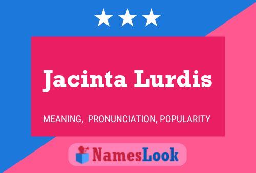 ملصق اسم Jacinta Lurdis