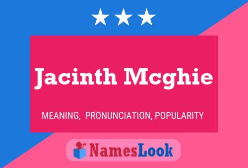 ملصق اسم Jacinth Mcghie